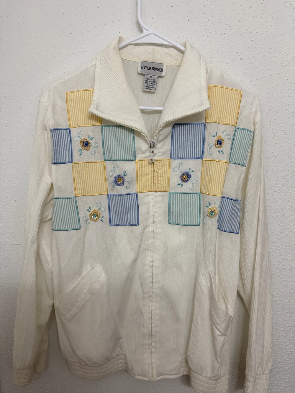Alfred Dunner Cream Lightweight Women's Jacket - Picture 1 of 6